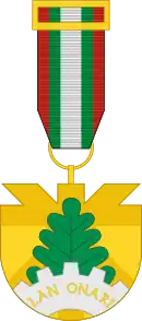 A stylized drawing of the award