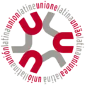 Logo of Latin Union Unió Llatina&nbsp;(Catalan) Union Latine&nbsp;(French) Unione Latina&nbsp;(Italian) União Latina&nbsp;(Portuguese) Uniunea Latină&nbsp;(Romanian) Unión Latina&nbsp;(Spanish)