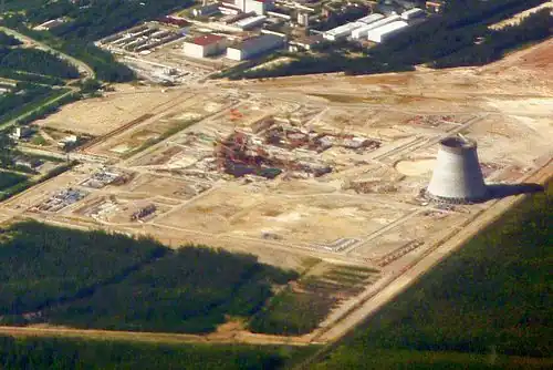 Construction site for Leningrad Nuclear Power Plant II, April 2010