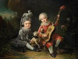 Children of the Marquis de Béthune with a Pug, 1761