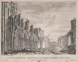 Ruine de la cathédrale Saint-Lambert