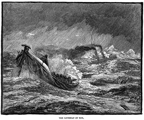 Lifeboat in Tow
