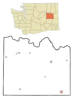 Location of Sprague, Washington