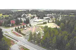View towards the centre of the municipality from the church tower