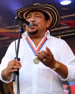 Meza performing in 2016