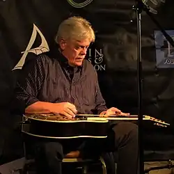 Lloyd Maines at Acoustical Cafe in Austin, TX (2019).