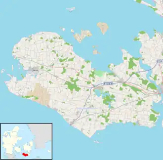 Nakskov is located in Lolland