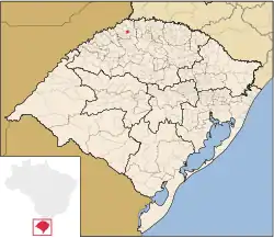 Location of Bom Progresso in Rio Grande do Sul