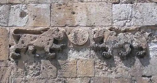 Baibars' lions on Lions' Gate, Jerusalem