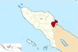 Location within Aceh