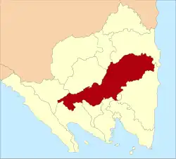 Location within Lampung