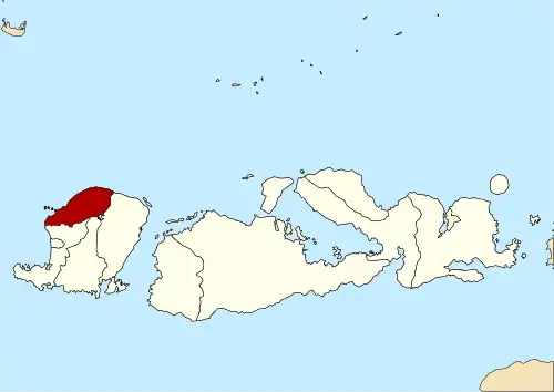 Location within West Nusa Tenggara