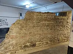 London Roman Wall – London Wall underground car park segment