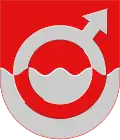 The Mars symbol in the municipal coat of arms of Loppi in Finland