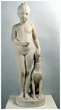 Élisa Napoléone Baciocchi et son chien, Lorenzo Bartolini, 1812