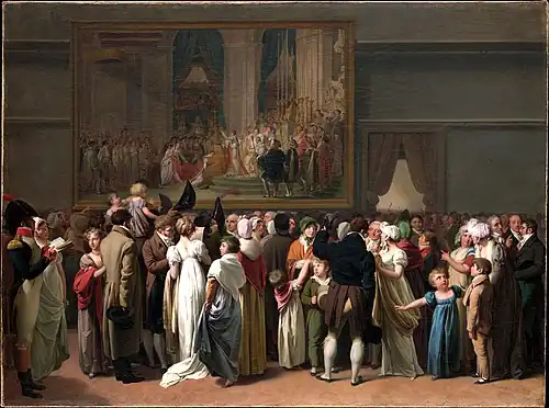 The Public Viewing David's 'Coronation' at the Louvre, 1810