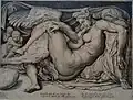 Engraving after a lost work by Michelangelo of Leda and the Swan