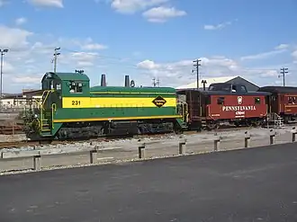 Former P&S 1775 on the Lycoming Valley Railroad, 2006.
