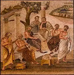 Image 11Mosaic from Pompeii (1st c. BC) depicting Plato's Academy (from History of education)