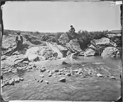 Man Bathing in Pagosa Hot Spring, 1874, photograph: Timothy O'Sullivan