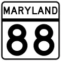 Maryland Route 88 marker