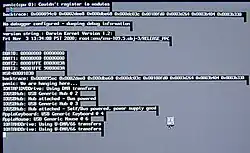 Mac OS X 10.0-10.1 kernel panic screen
