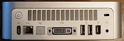 Rear view of a 2005 Mac Mini