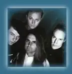 Band circa 1991; clockwise from left - Randy Rose, Brent Gordon, Mike Pendleton, Roger Rose