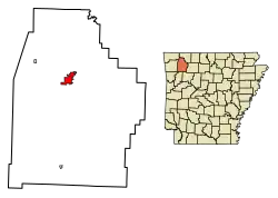 Location in Madison County, Arkansas