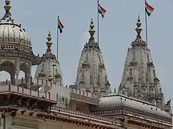 Flag atop the Shri Mahavirji temple, Rajasthan, India