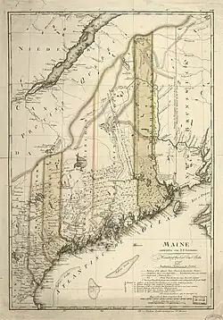 Map of Maine, 1798