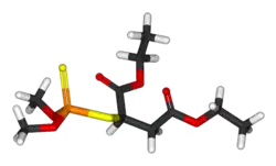 3D representation of malathion