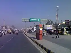 Busy four-lane highway