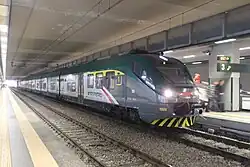 A Jazz train at Milan Malpensa Airport in Trenord livery