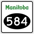 Provincial Road 584 marker