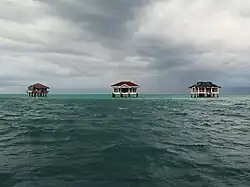Manjuyod sandbar and cottages