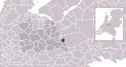 Highlighted position of Renswoude in a municipal map of Utrecht