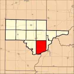 Location in Schuyler County