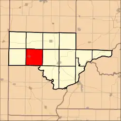 Location in Schuyler County