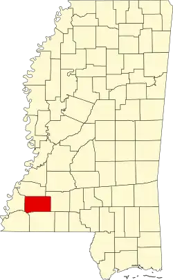 State map highlighting Franklin County