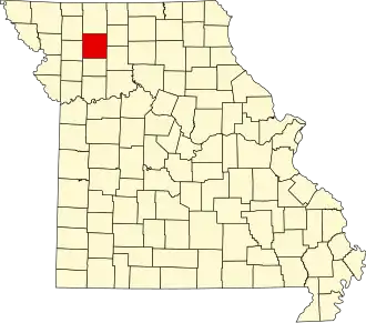 A state map highlighting Daviess County in the northwestern part of the state.