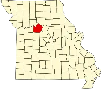 A state map highlighting Saline County in the northwestern part of the state.