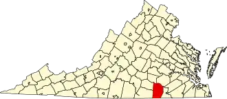 State map highlighting Brunswick County