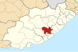 Location in the Eastern Cape