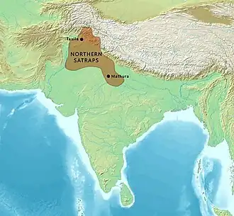 The Northern Satraps ruled in northern India until their replacement by the Kushans circa 150 AD