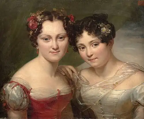 The Sisters Louise Christine and Louise Emilie de Lafontaine, c. 1822