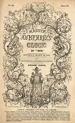 Cover of Master Humphrey's Clock, in which the serial editions were published