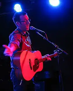 Matt O'Donnell performing with Tarmac Adam in 2013