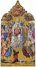 1474 A.D., Italy. The Assumption of the Virgin by Matteo di Giovanni.