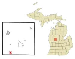 Location of Morley, Michigan